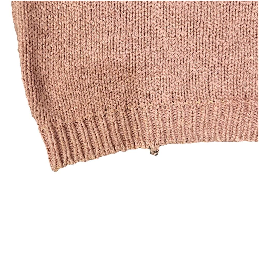 Vintage Silk Rayon Sweater Pink Collared SML Sport Knit Size S - Picture 7 of 9